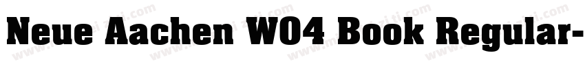 Neue Aachen W04 Book Regular字体转换
